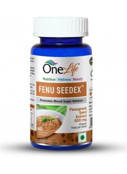 OneLife Fenu Seedex For Blood Sugar Balance 60 Veg Capsules